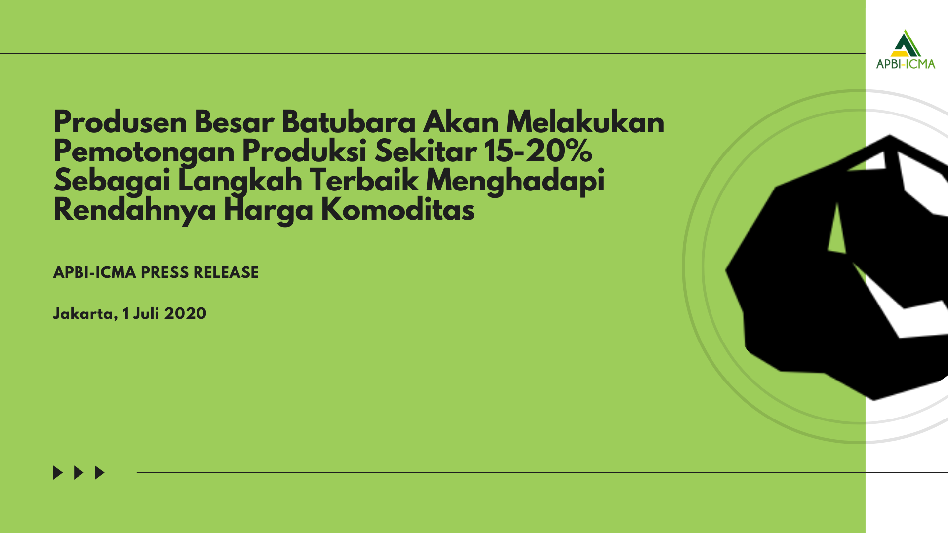 Siaran Pers Asosiasi Pertambangan Batubara Indonesia