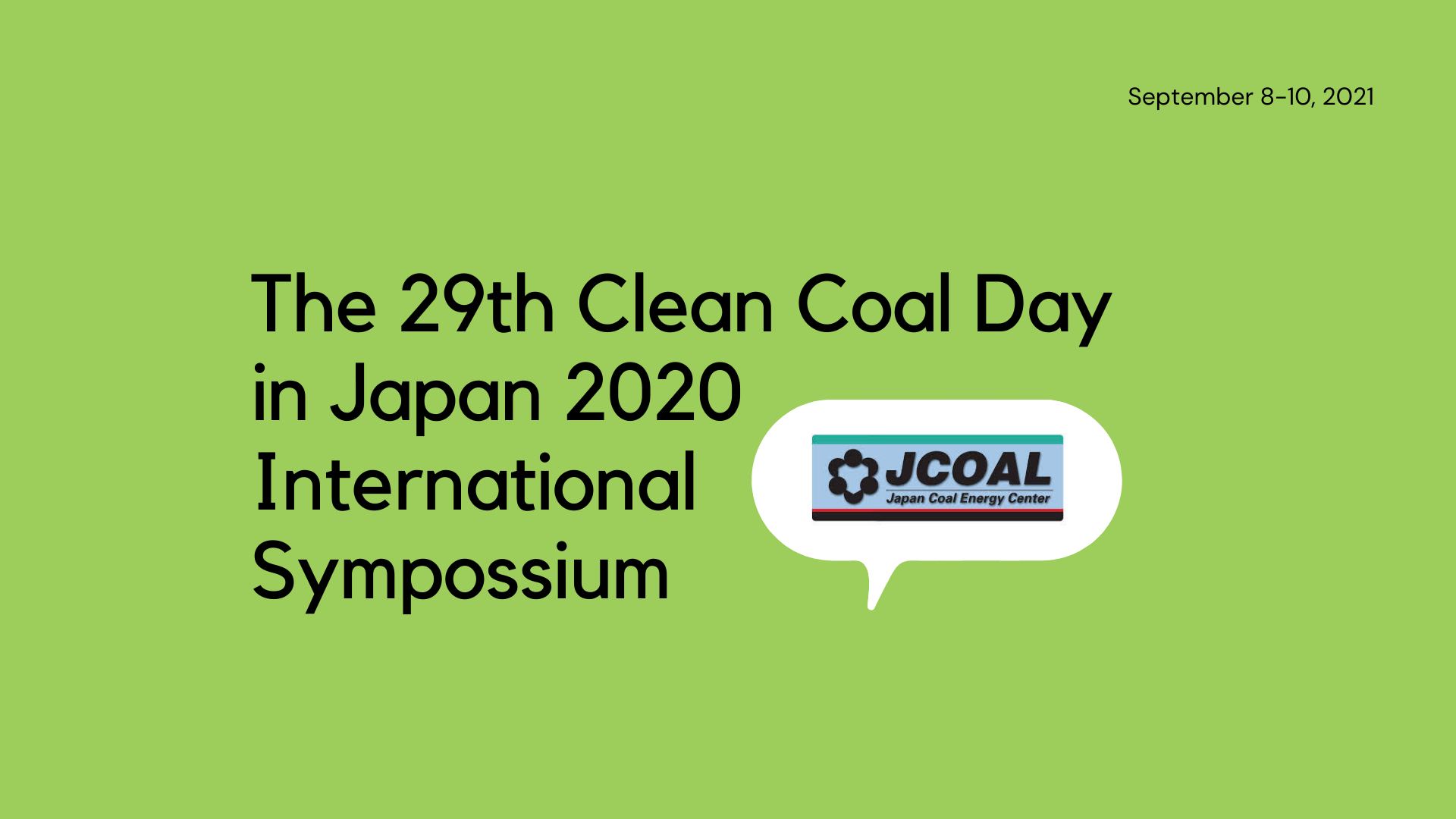 The 29th Clean Coal Day in Japan 2020 International Sympossium