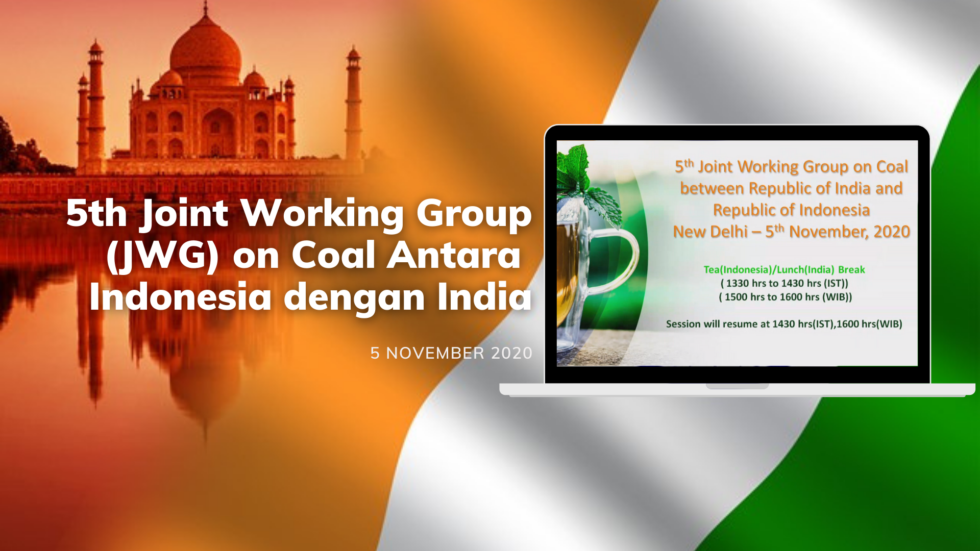 Kelompok Kerja Bersama ke-5 tentang Batubara diadakan secara virtual antara India dan Indonesia