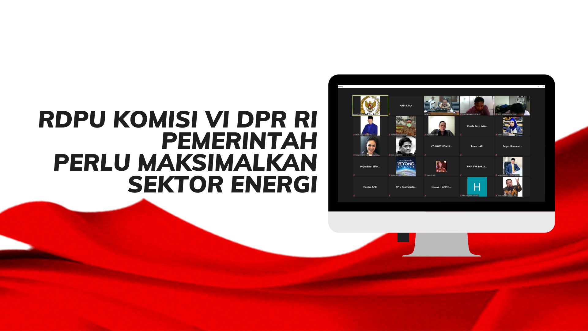 RDPU Komisi VI DPR RI - Pemerintah Perlu Maksimalkan Sektor Energi