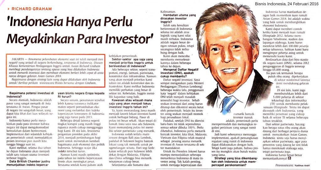 Indonesia Hanya Perlu Meyakinkan Para Investor