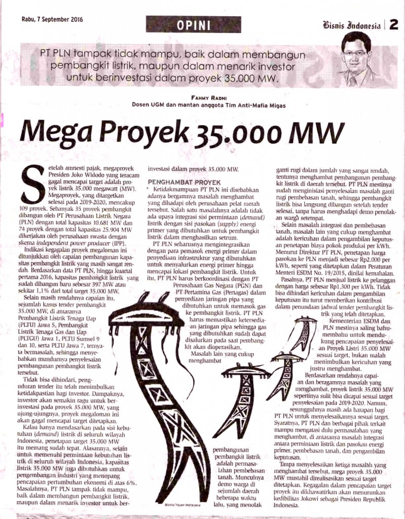 Mega Proyek 35.000 MW