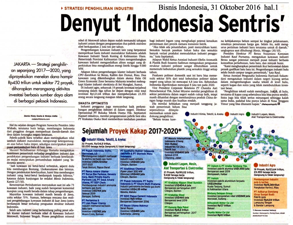 Denyut 'Indonesia Sentris'