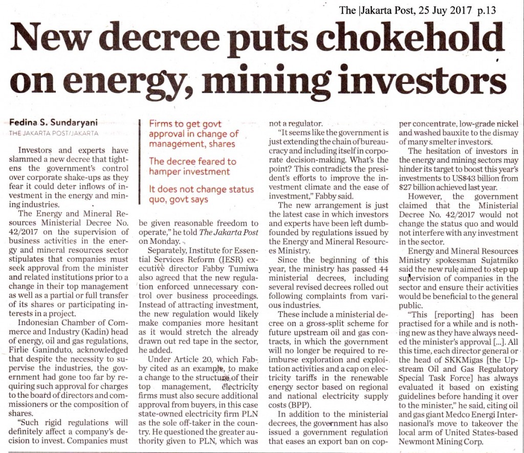 New decree puts chokehold on energy, mining investors copy