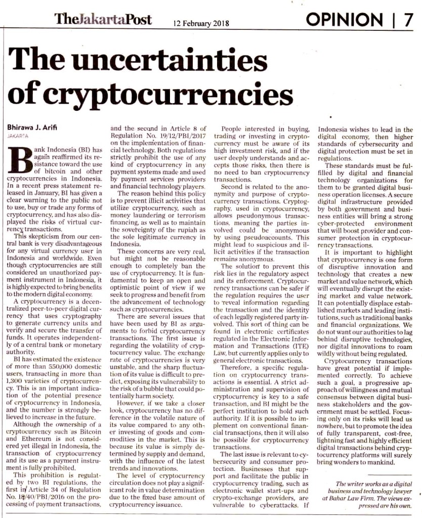 The uncertainties of Cryptocurrencies copy