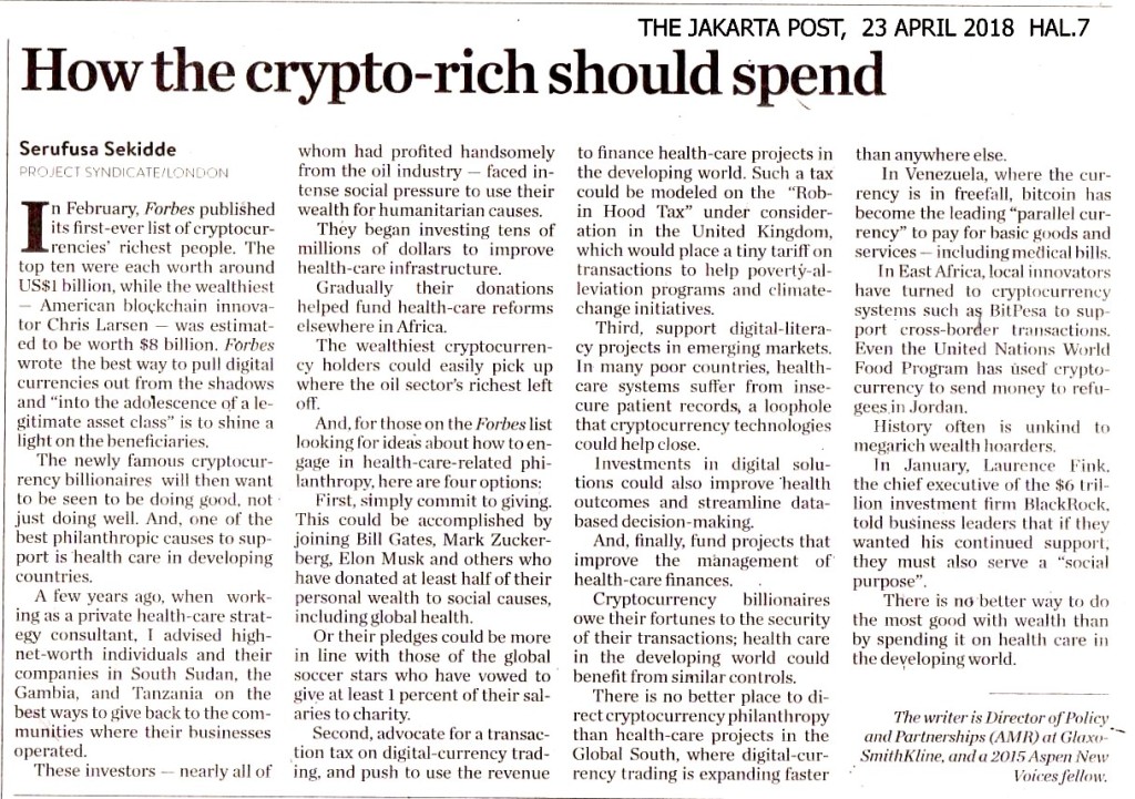 How the crypto-rich should spend