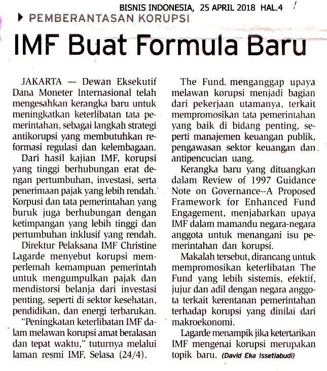 IMF Buat Formula Baru