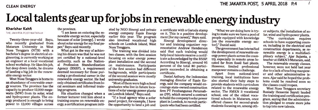 Local talents gear up for jobs in renewable energy industry copy