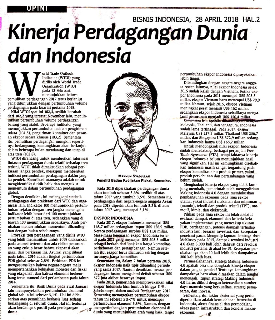 Kinerja Perdagangan Dunia dan Indonesia copy