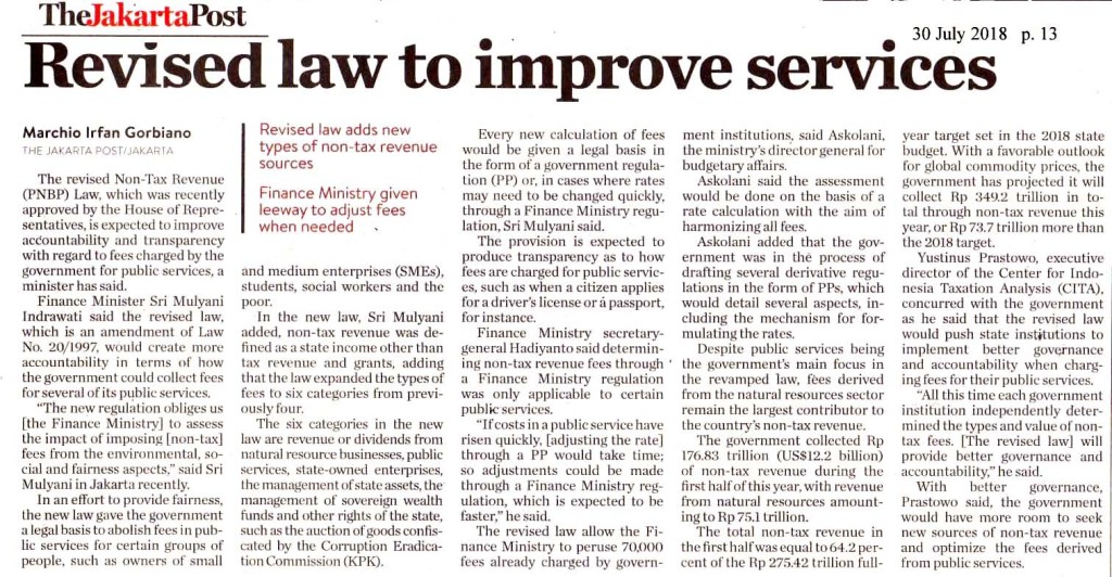 Revised law to improve services
