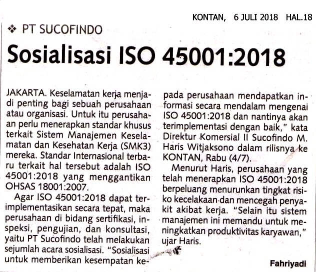 Sosialisasi ISO 45001_2018
