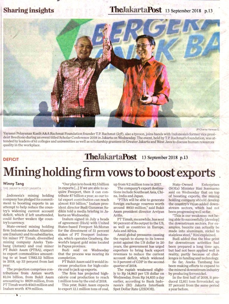 Mining holding firm vows to boost exports
