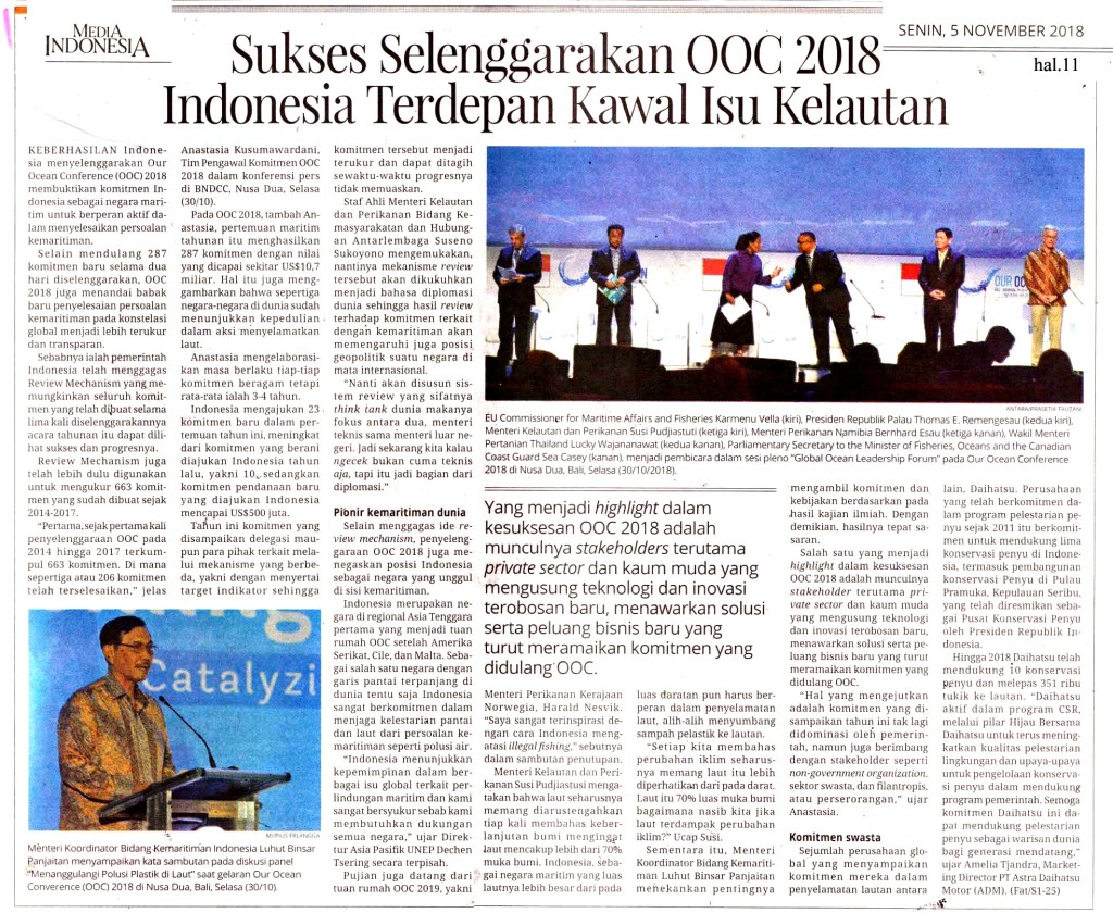 Sukses Selenggarakan OOC 2018  Indonesia Terdepan Kawal Isu Kelautan copy